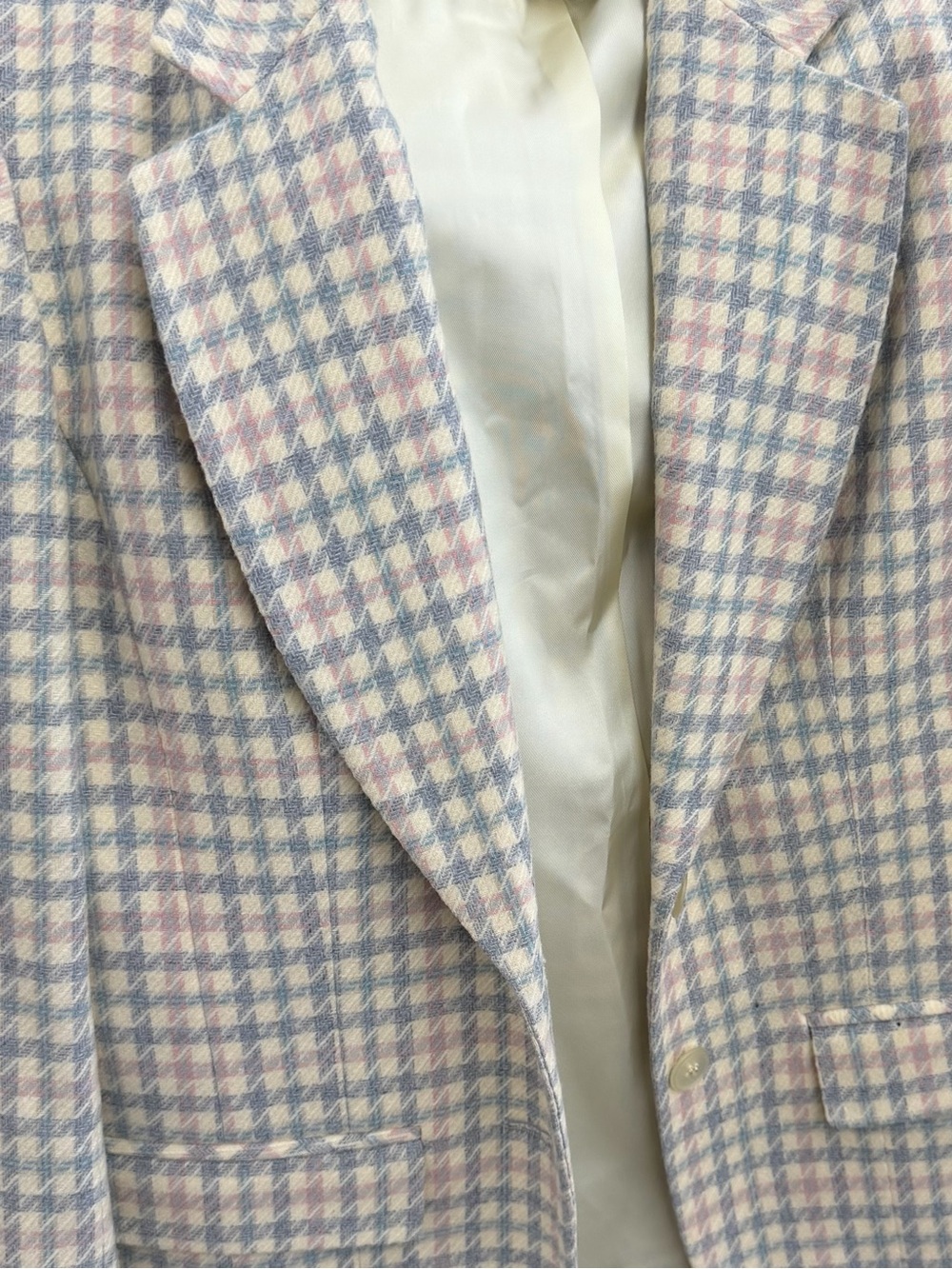 Vintage Pristine Pendleton Woolen Mills 100% Wool Pastel Plaid Blazer SZ6 70s 80